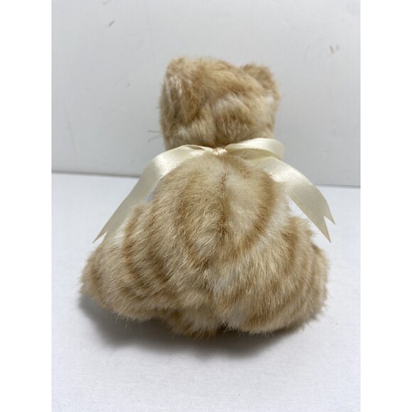 Vintage Unbranded Orange Tiger Kitten Plush  Small Hands Stuffed Animal 5.5 in - Picture 5 of 6